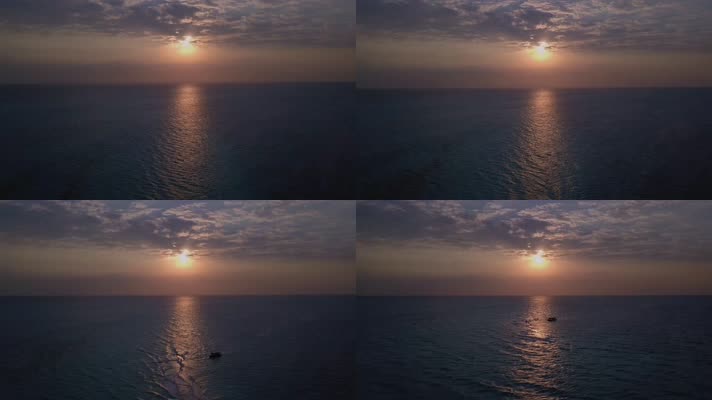 海边夕阳4K