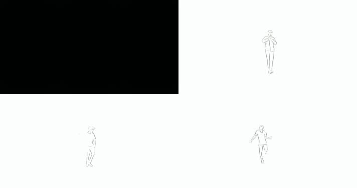 动感舞步，卡通人物跳舞