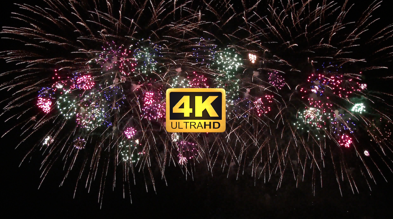 一朵绽放的烟花