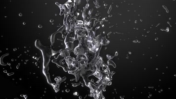 流体 水滴 水流 