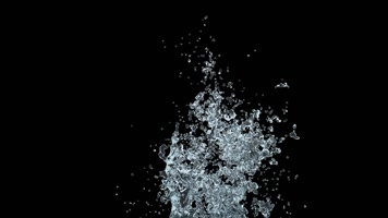 水花溅起 流体  