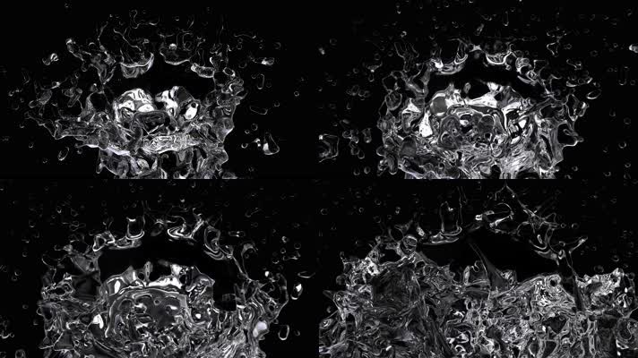 流体 水滴 水流  