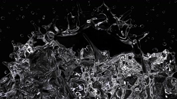 流体 水滴 水流  