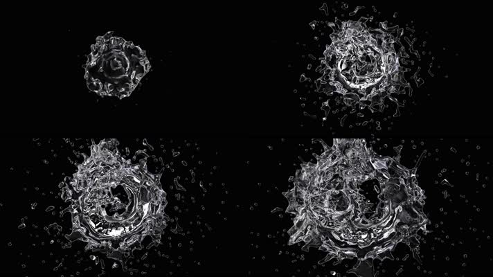 流体 水滴 水流  