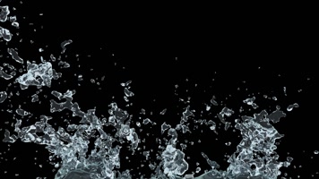 水花溅起 流体  