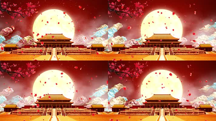 4K古典大气舞台循环
