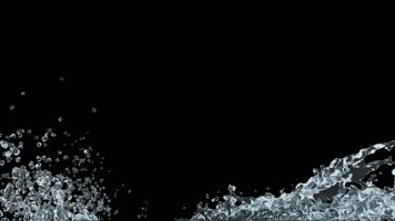 水花溅起 流体 