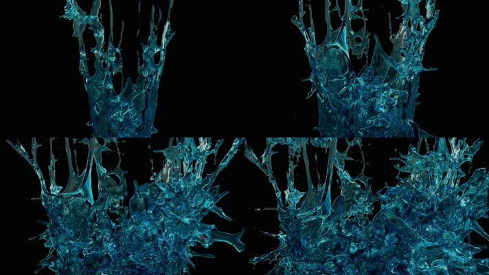 流体 水滴 水流  