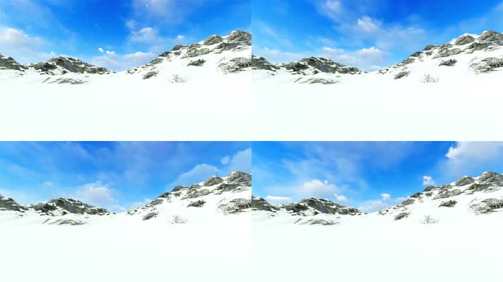 雪山场景循环背景