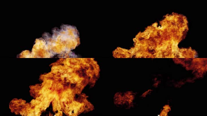 常用爆炸 火焰 
