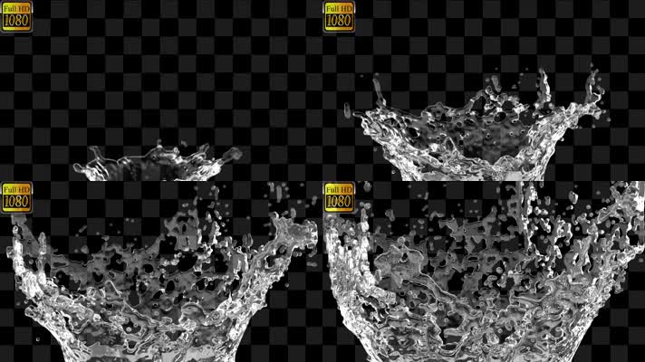 水花溅起 流体 水滴  