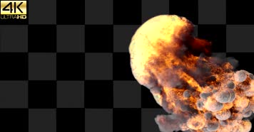 爆炸 火焰 alpha透明通道 