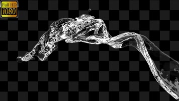 2组水花溅起 流体  