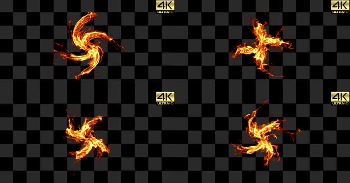 4款常用火焰转场 爆炸  