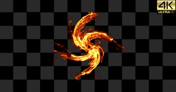 4款常用火焰转场 爆炸  