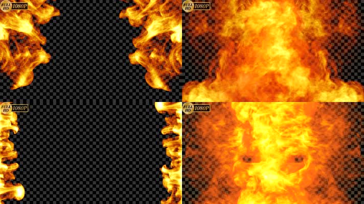 6组常用火焰转场 