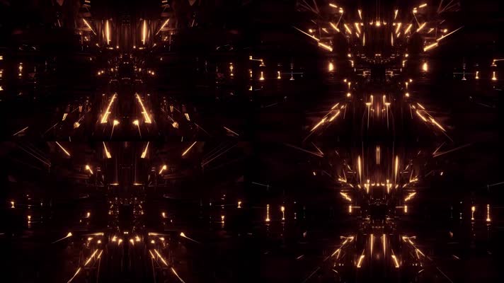 金色科技隧道光效