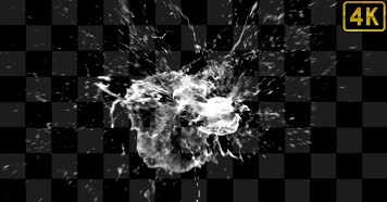 水花溅起 流体 水滴  