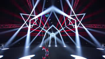 《24KMagic》灯光秀剪影舞蹈背景