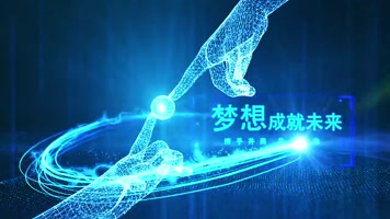 震撼光线粒子科技感片头AE模板