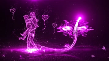 大气光线粒子婚礼片头AE模板