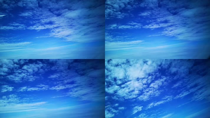 云层在飞机上面随风而动