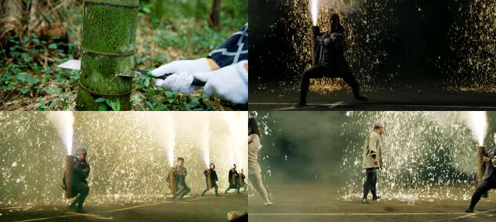 日本传统节日，放烟花