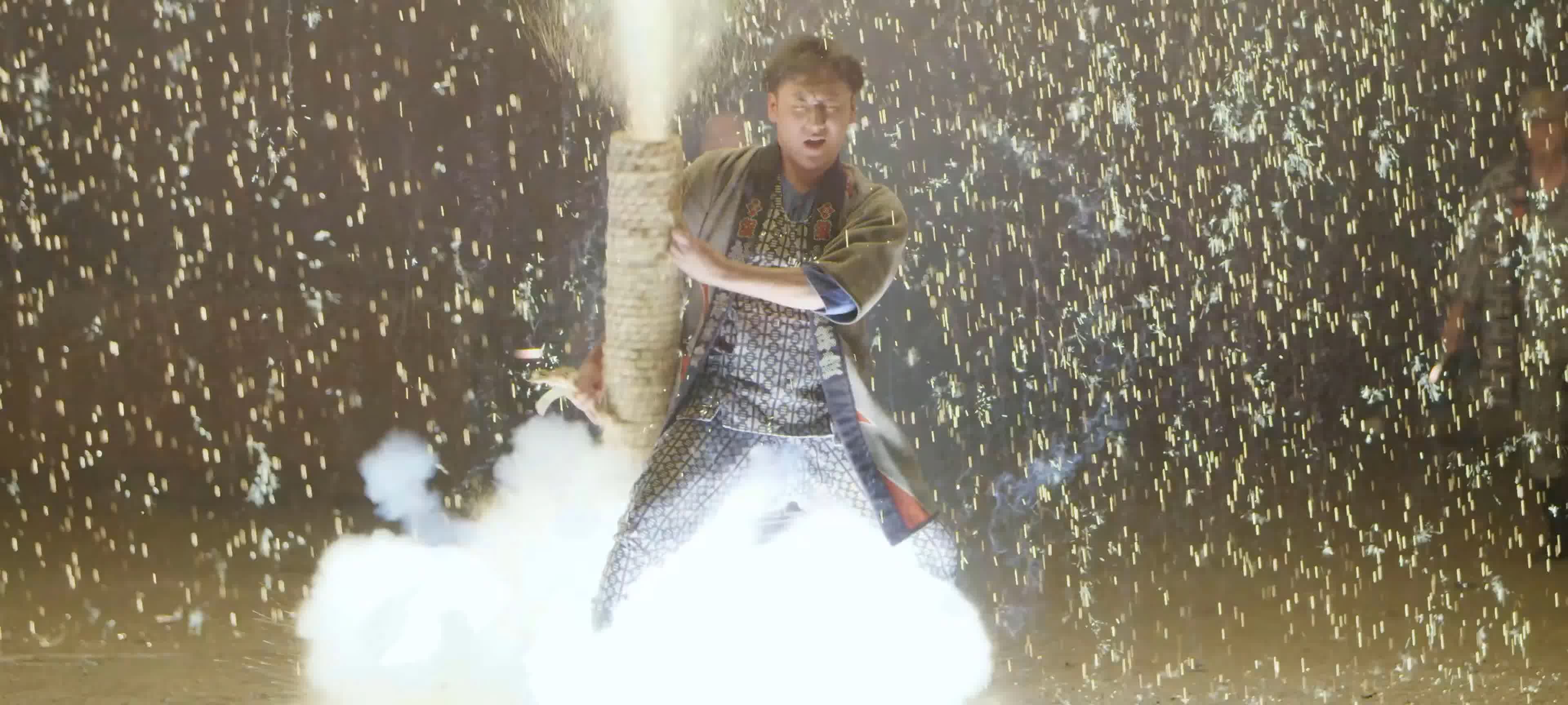 日本传统节日，放烟花