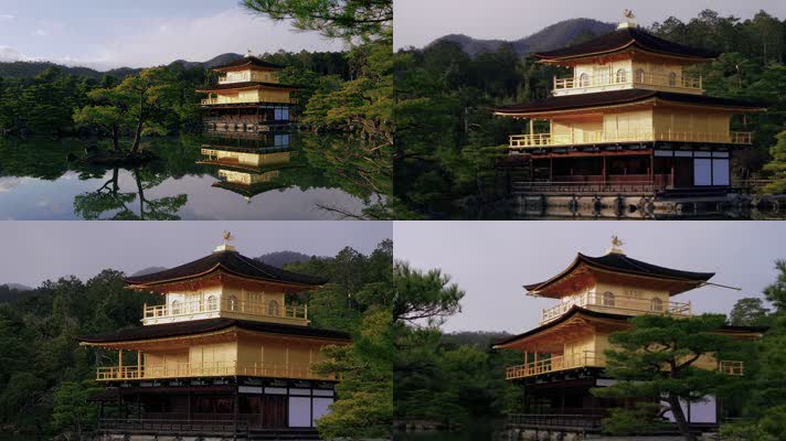 日本寺廟,日本傳統建築文化視頻素材