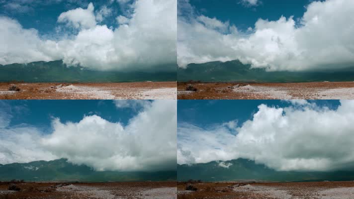 4k延时云南大山云卷云舒延时