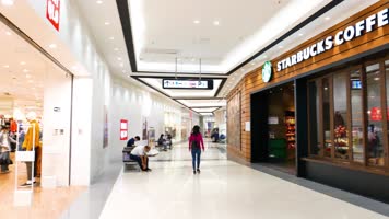 逛商场试衣服4k素材视频