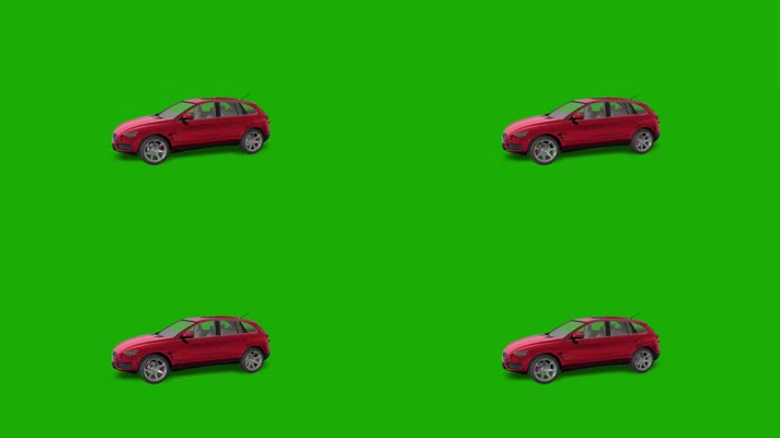 绿幕视频素材轿车