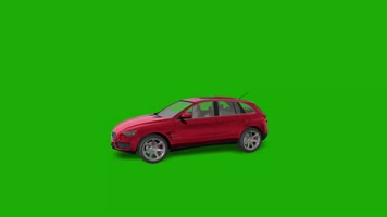 绿幕视频素材轿车
