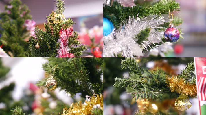 圣诞节圣诞氛围圣诞树4k视频素材