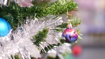 圣诞节圣诞氛围圣诞树4k视频素材