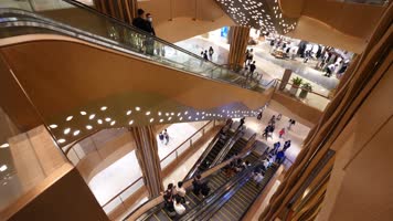 大型现代化高端商场实拍4k视频素材