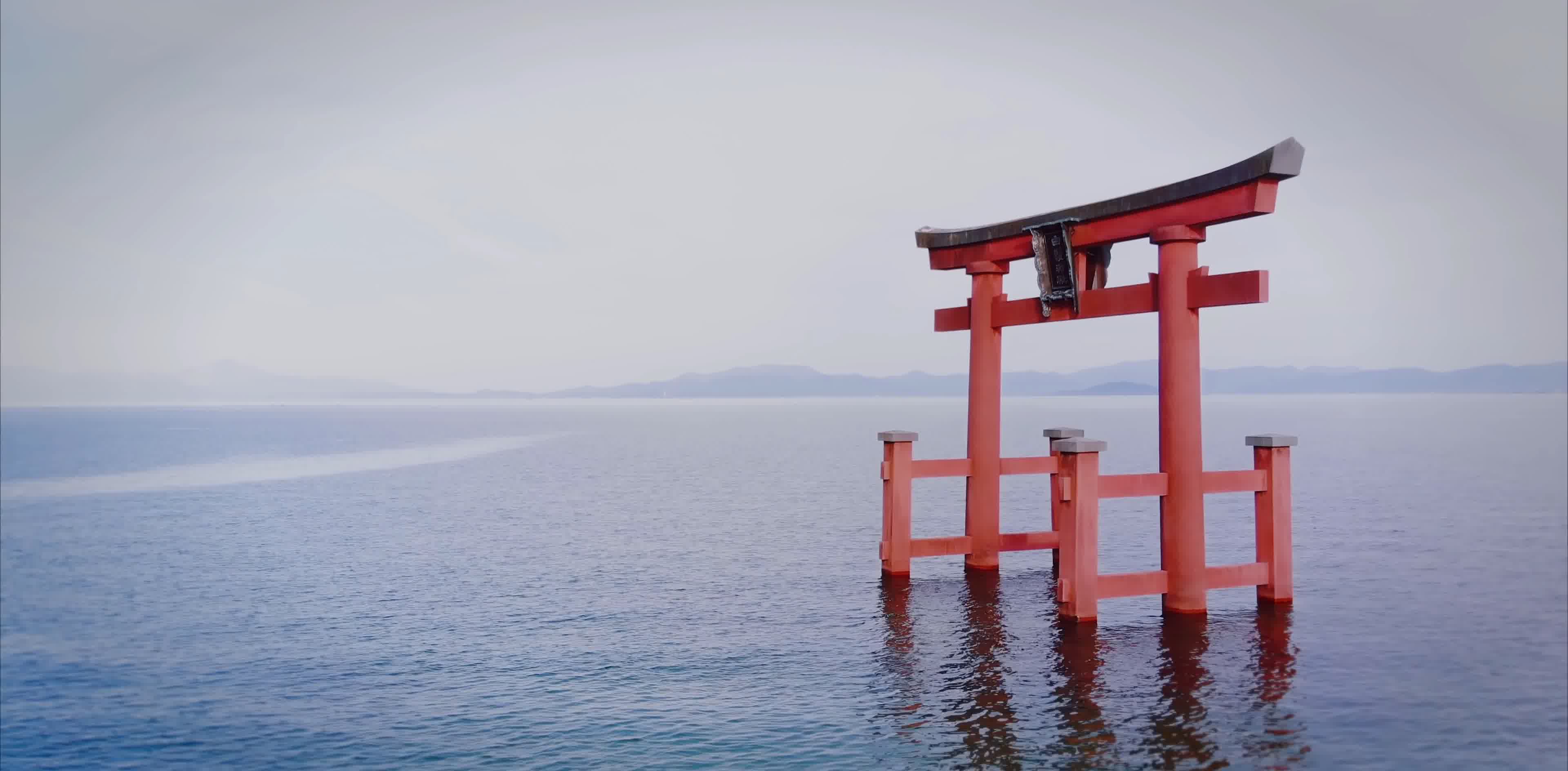 日本海上鸟居图片