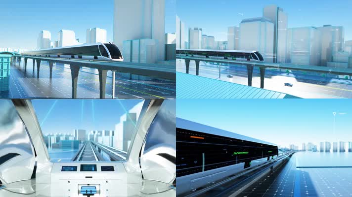 5G 科技 智慧 交通地铁 铁路 火车 