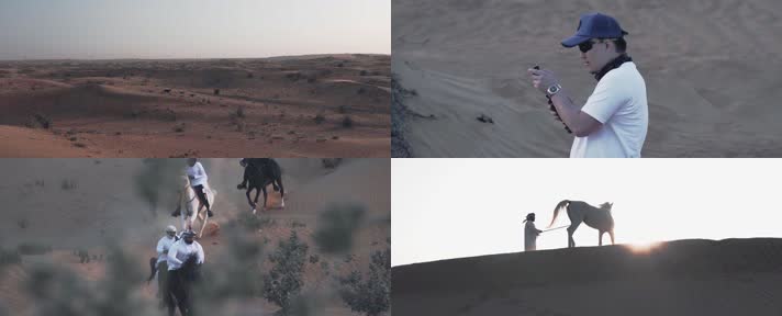 沙漠骑马