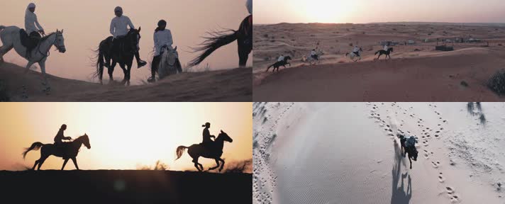 沙漠骑马