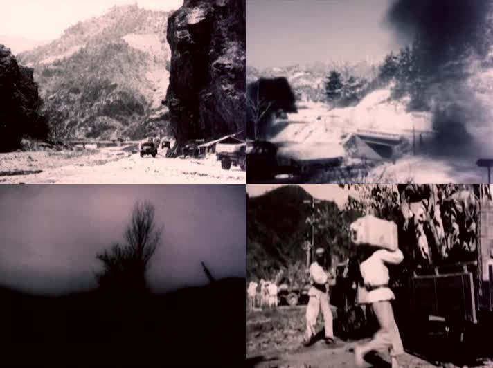 50年代抗美援朝-汽车运输线