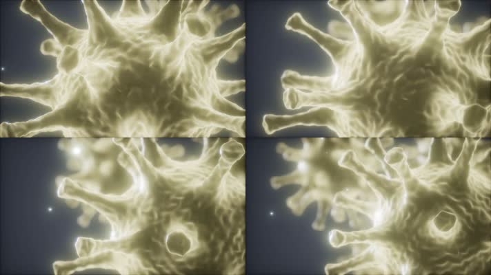 新型冠状病毒肺炎显微镜微生物医学样本LED
