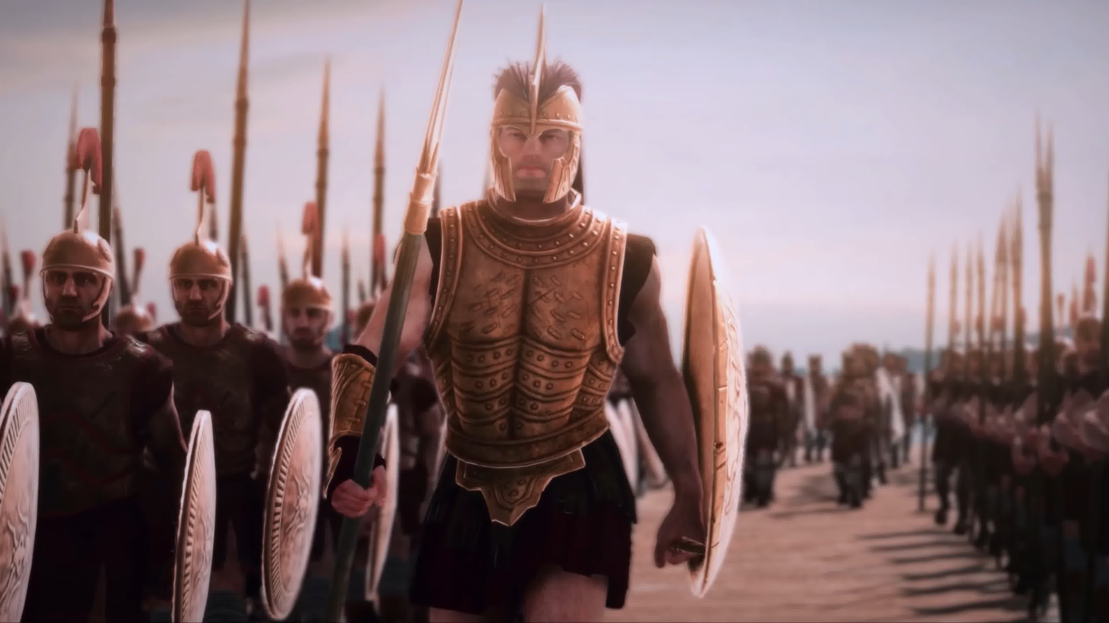 古代战场硝烟战争盔甲勇士视频素材
