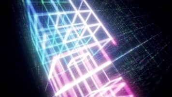 4K未来矩阵大数据数立方体网络赛博朋克