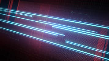 4K赛博朋克动画背景霓虹灯线