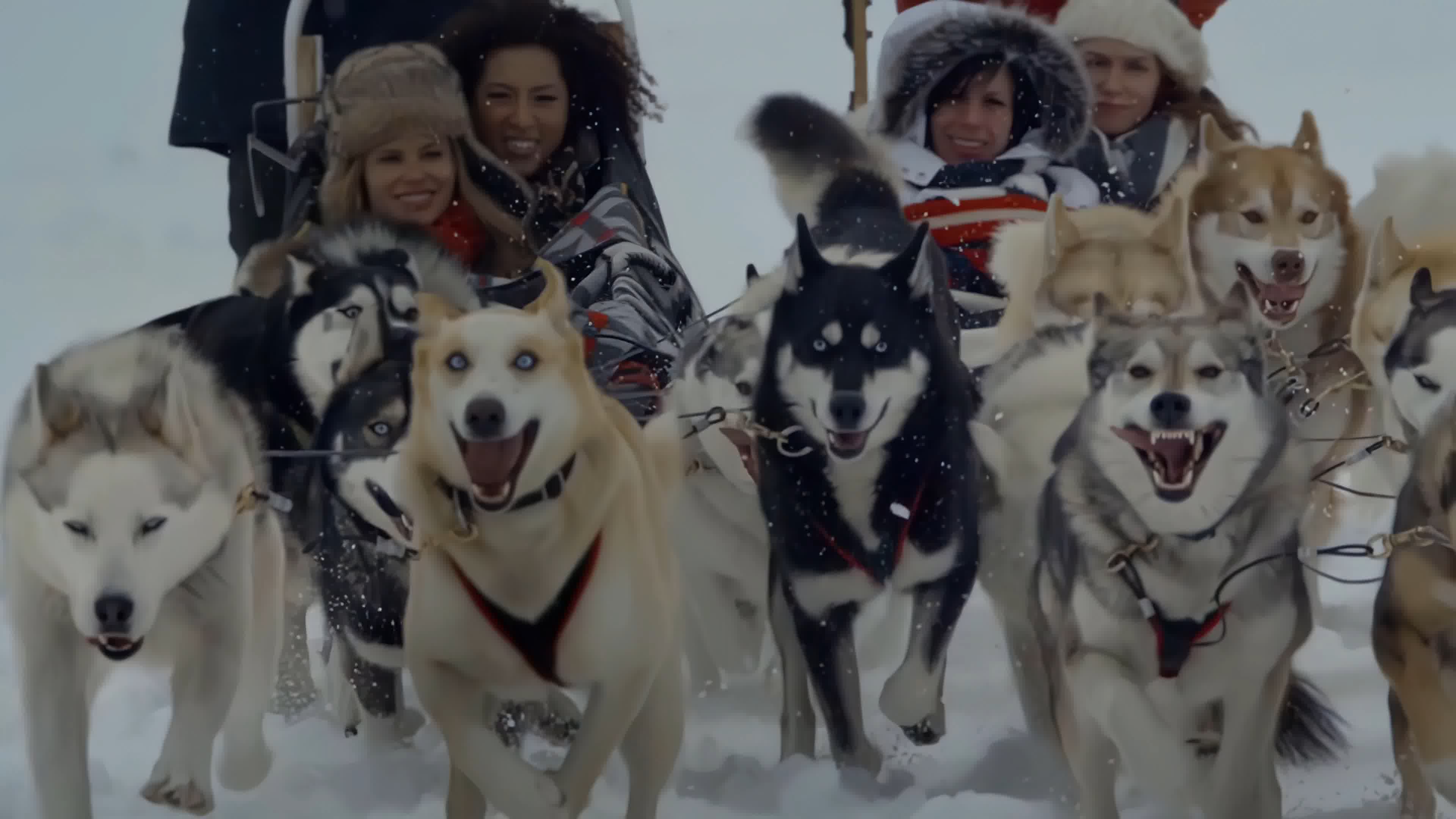 哈士奇雪橇犬电影图片