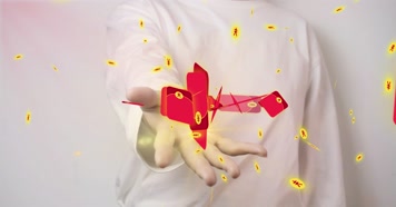 4K抖音朋友圈红包特效、广告发红包