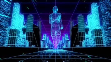 15个虚拟光影运动奔跑分层素材包