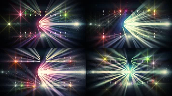 4K超炫舞台灯光背景