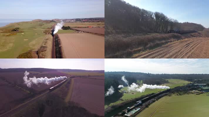 蒸汽火车，老式火车，观光火车